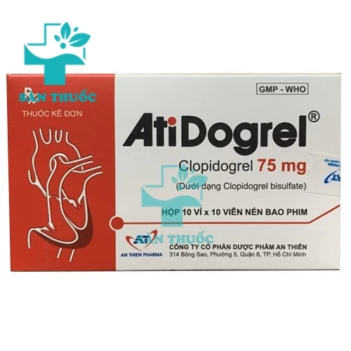 AtiDogrel - Thuốc phòng xơ vữa khối huyết sau nhồi máu cơ tim