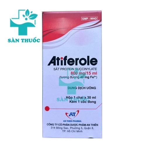 Atiferole - Thuốc điều trị thiếu sắt hiệu quả của An Thiên Pharma