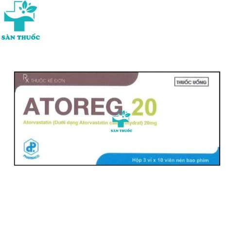 Atoreg 20 - Atorvastatin 20mg Pharbaco