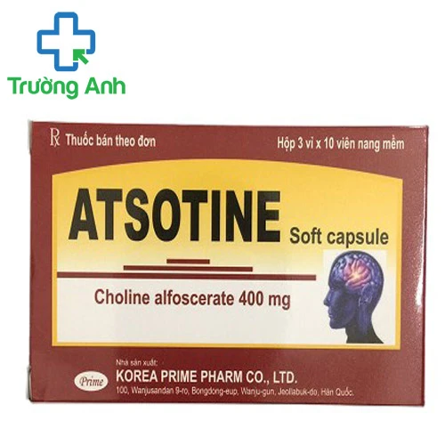 Atsotine Soft Capsule 400mg - Thuốc điều trị đột quỵ của Hàn Quốc