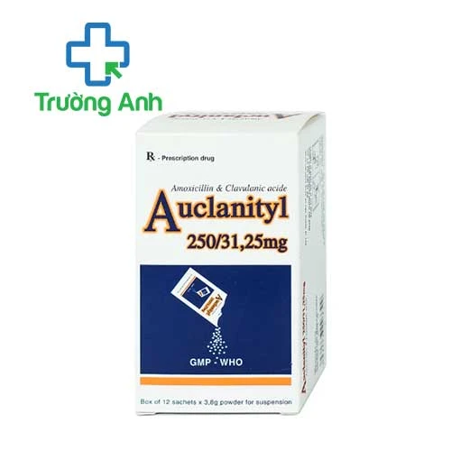 Auclanityl 500/62,5mg Tipharco (bột) - Trị nhiễm khuẩn ngắn ngày