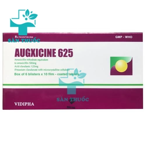 Augxicine 625 Vidipha - Thuốc điều trị nhiễm khuẩn hiệu quả