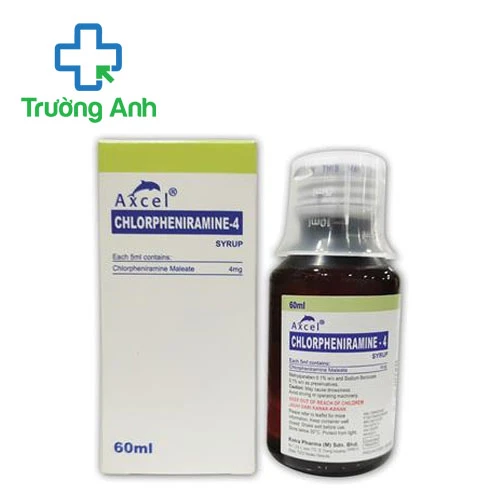 Axcel Chlorpheniramine-4 Syrup Kotra Pharma - Thuốc điều trị dị ứng