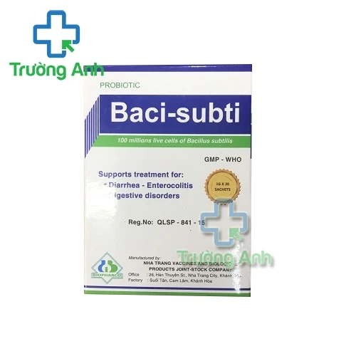 Baci-subti Biopharco - Hỗ trợ điều trị rối loạn tiêu hóa
