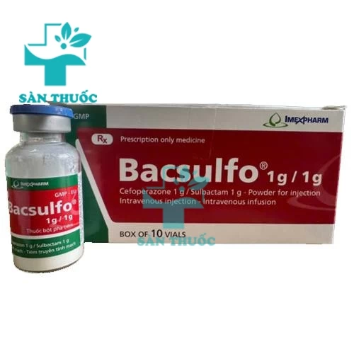 Bacsulfo 1g/1g - Thuốc điều trị bệnh do nhiễm khuẩn của Imexpharm