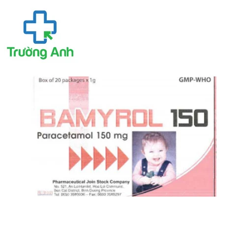 Bamyrol 150 (cốm) - Thuốc giảm đau, hạ sốt cho trẻ em hiệu quả