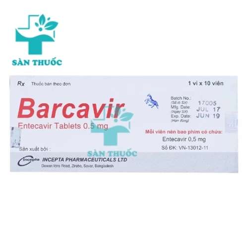 Barcavir - Thuốc điều trị viêm gan B mãn tính hiệu quả