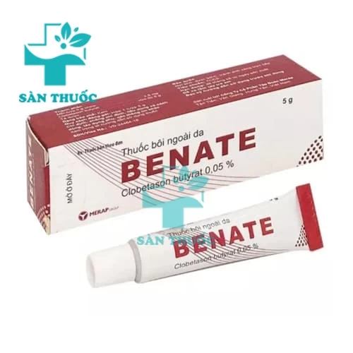 Benate - Thuốc mỡ làm giảm viêm, ngứa và các bệnh ngoài da (10 hộp)
