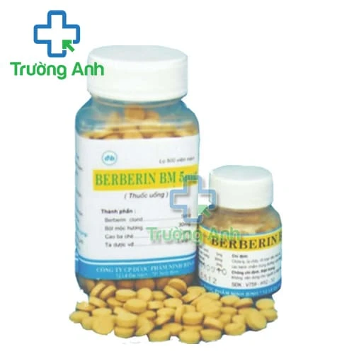 Berberin BM 5mg Ninh Bình - Thuốc điều trị tiêu chảy hiệu quả
