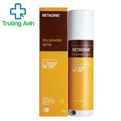 Betadine Dry powder spray 2.5% 55g Mundipharma - Thuốc sát khuẩn