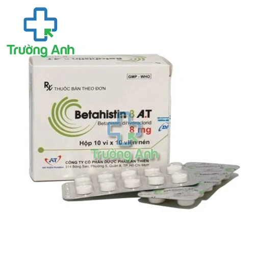 Betahistin 8 A.T - Thuốc điều trị hoa mắt, chóng mặt, ù tai hiệu quả