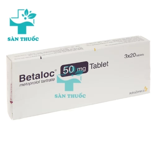 Betaloc 50mg - Thuốc điều trị cao huyết áp hiệu quả