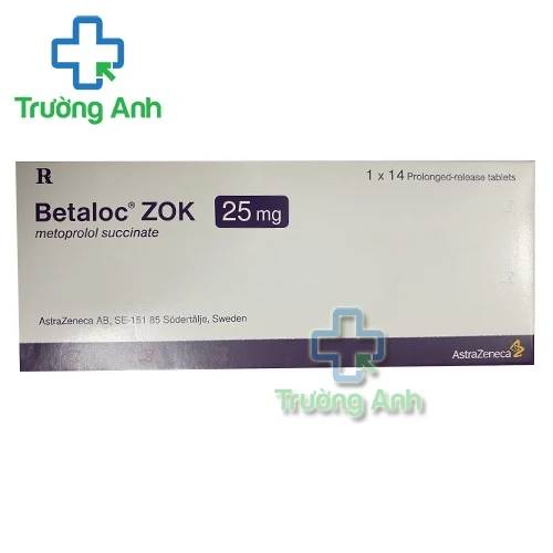 Betaloc ZOK 25mg - Thuốc điều trị cao huyết áp hiệu quả của Thụy Điện