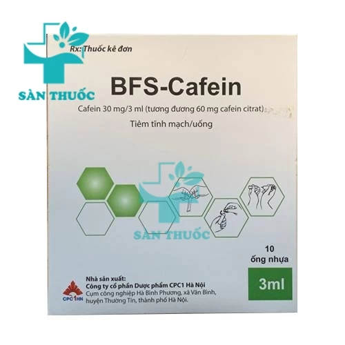 BFS-Cafein - Thuốc kích thích TKTW khi mệt mỏi của CPC1