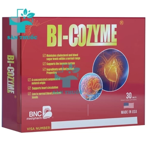 Bi-Cozyme - Giảm tắc nghẽn mạch máu hiệu quả của Mỹ