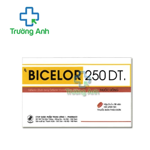 Bicelor 250 DT. Pharbaco - Thuốc điều trị nhiễm khuẩn nhanh chóng