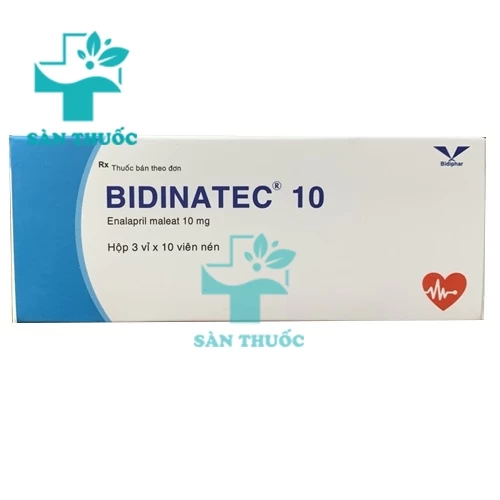 Bidinatec 10 - Thuốc điều trị bệnh cao huyết áp của Bidiphar