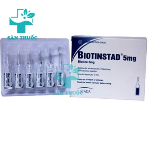 BiotinStad 5mg - Thuốc điều trị rụng tóc và viêm da hiệu quả