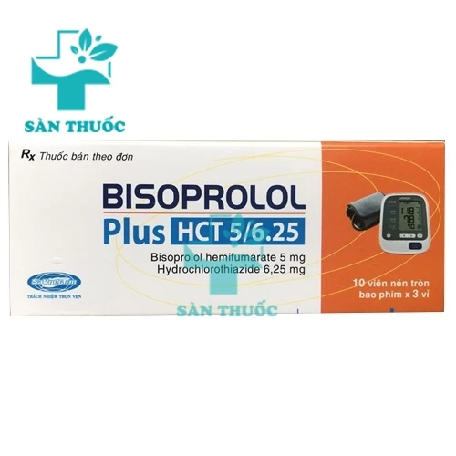 Bisoprolol Plus HCT 5/6.25 Savipharm - Thuốc trị tăng huyết áp