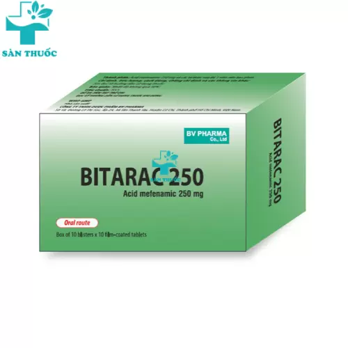 Bitarac 250 - Acid mefenamic 250mg BV Pharma
