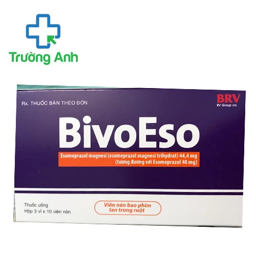 BivoEso 40mg BRV - Dự phòng và điều trị viêm loét dạ dày