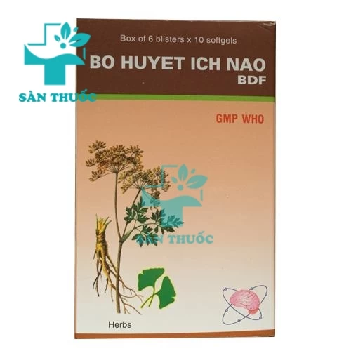 Bổ huyết ích não BDF - Thuốc điều trị thiếu máu não của Bidiphar