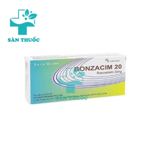 Bonzacim 20 - Thuốc trị tăng cholesterol trong máu hiệu quả