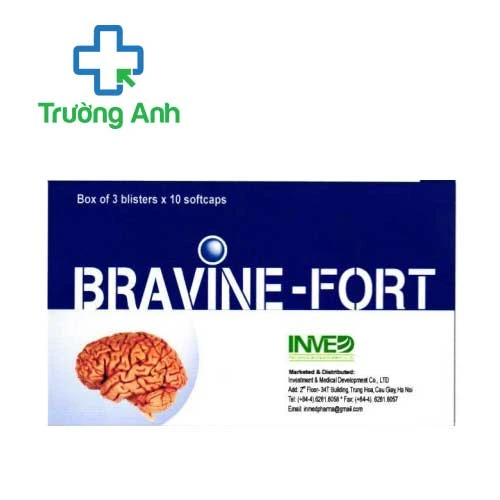 Bravine-Fort 80mg HD Pharma - Hỗ trợ tăng cường tuần hoàn não