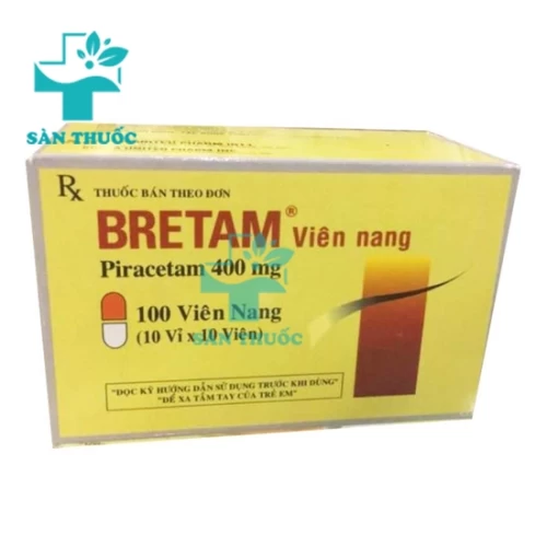 Bretam 400mg - Thuốc điều trị tổn thương não hiệu quả