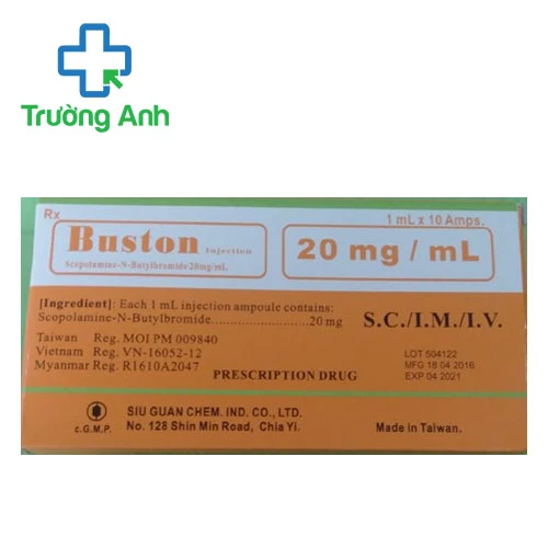 Buston Injection - Thuốc điều trị co thắt đường tiêu hóa