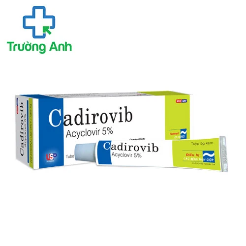 Cadirovib 5g USP - Thuốc bôi da điều trị Herpes simplex hiệu quả 