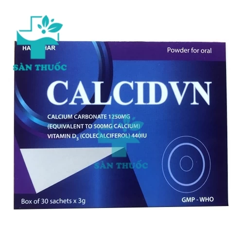 Calcidvn Hataphar - Giúp hỗ trợ bổ sung canxi và vitamin D