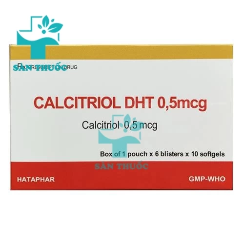 Calcitriol DHT 0,5mcg Hataphar - Thuốc điều trị bệnh loãng xương