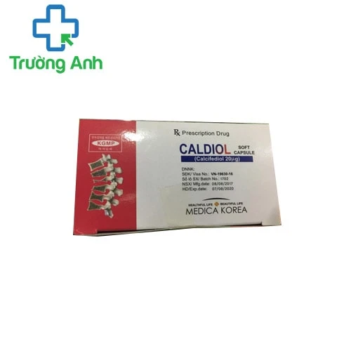 Caldiol soft capsule 20mcg - Thuốc điều trị còi xương của Hàn