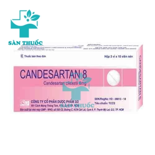 Candesartan 8 F.T.Pharma - Thuốc điều trị tăng huyết áp hiệu quả