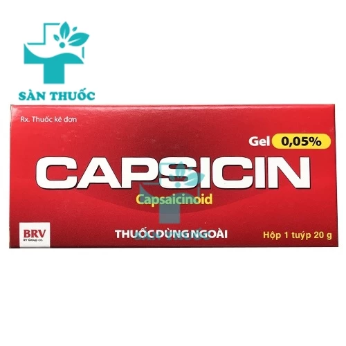 Capsicin gel 0,05% - Thuốc điều trị đau xương khớp của BV Pharma