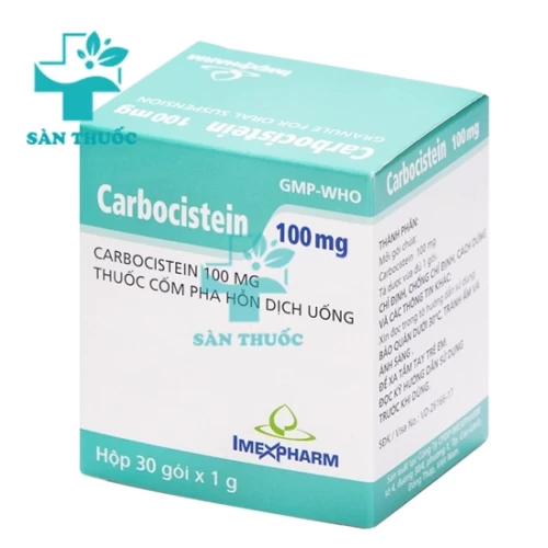 Carbocistein 100mg Imexpharm - Thuốc tiêu nhầy đường hô hấp