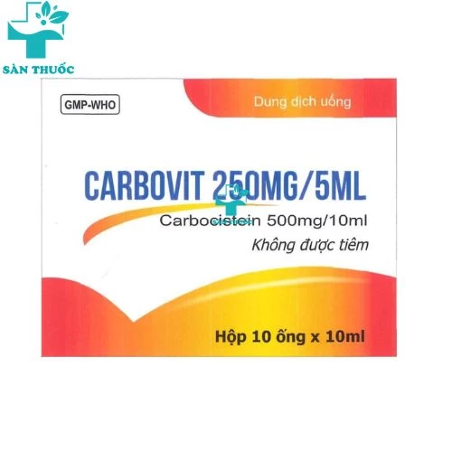 Carbovit 250mg/5ml - Carbocisteine 50mg/1ml Abipha