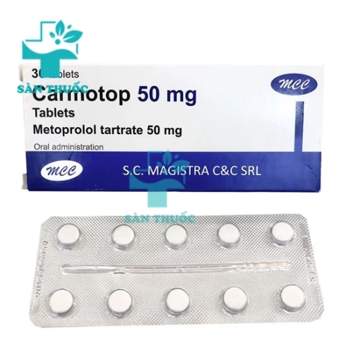 Carmotop 50mg Magistra - Thuốc điều trị tăng huyết áp và suy tim