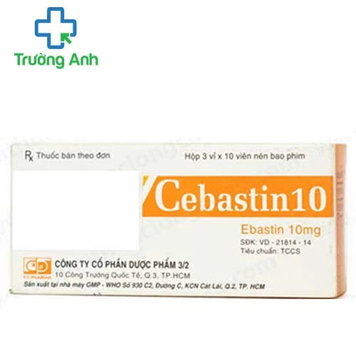 Cebastin 10 - Thuốc điều trị viêm mũi dị ứng của F.T. Pharma