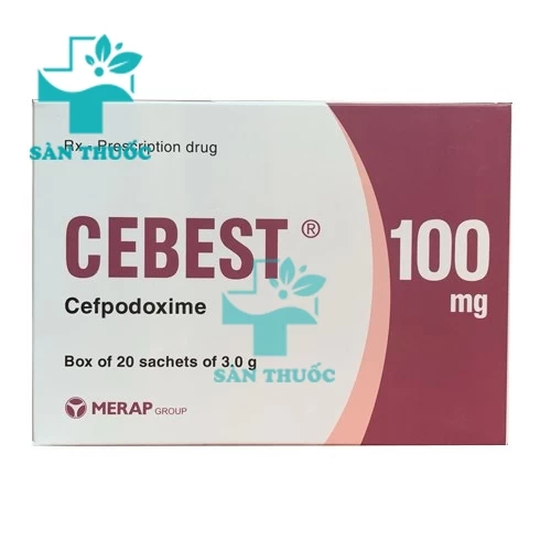 Cebest 100mg (dạng cốm) Merap - Thuốc điều trị nhiễm khuẩn