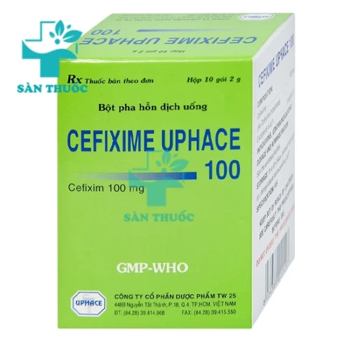 Cefixime Uphace 100 - Thuốc điều trị nhiễm khuẩn nhẹ hiệu quả