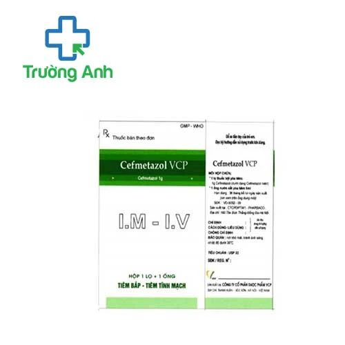 Cefmetazol 1g VCP - Thuốc điều trị nhiễm khuẩn hiệu quả