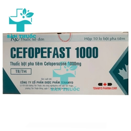 Cefopefast 1000 Tenamyd - Thuốc điều trị nhiễm khuẩn