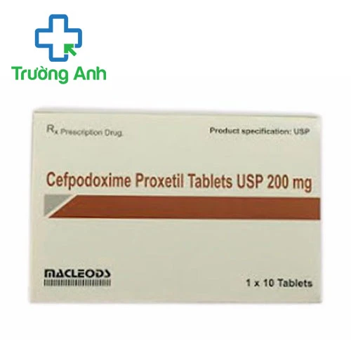 Cefpodoxime Proxetil Tablets 200mg Macleods - Trị nhiễm khuẩn