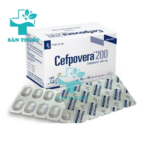 Cefpovera 200 cap (viên nang) Trust Farma - Thuốc trị nhiễm khuẩn