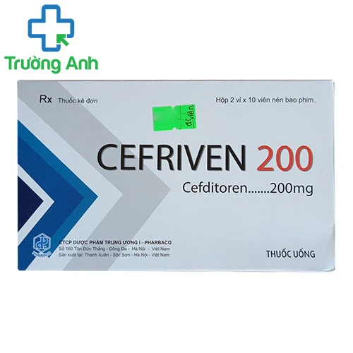 Cefriven 200 Pharbaco - Thuốc điều trị nhiễm khuẩn cho trẻ em