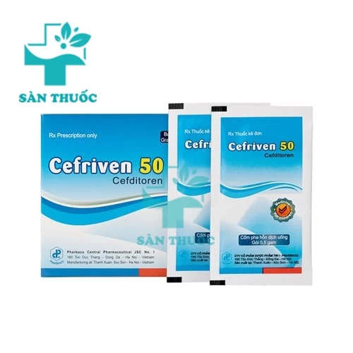 Cefriven 50 Pharbaco - Thuốc điều trị nhiễm khuẩn cho trẻ em