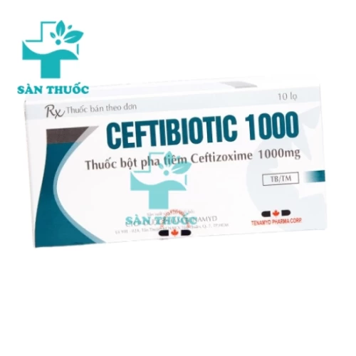 Ceftibiotic 1000 Tenamyd - Thuốc kháng sinh điều trị nhiễm khuẩn