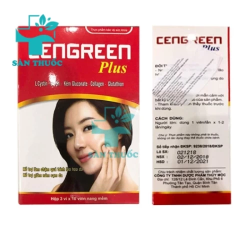 Cengreen Plus - Viên uống đẹp da, ngừa lão hóa hiệu quả